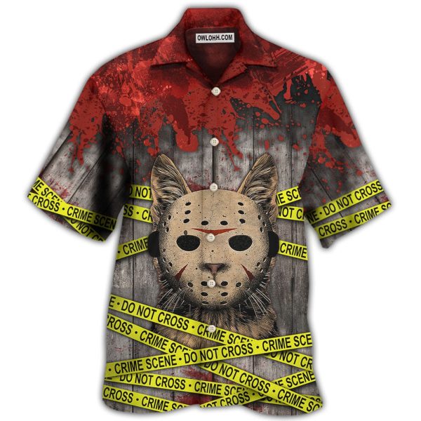 Cat Halloween Horror Cat - Hawaiian Shirt Jezsport.com