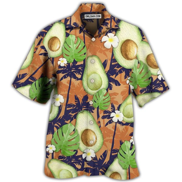 Avocado Tropical Flowers Vibe - Hawaiian Shirt Jezsport.com