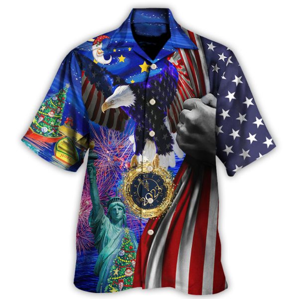 America New Year New America Christmas 2023 - Hawaiian Shirt Jezsport.com