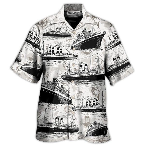 Cruising Retro And Sea Map - Hawaiian Shirt Jezsport.com