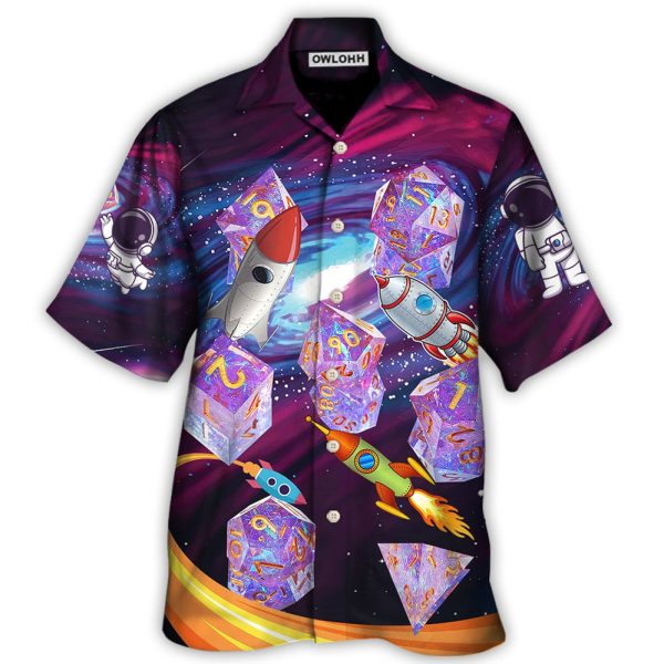 D20 Galaxy Where Are Space Ship Going - Hawaiian Shirt Jezsport.com