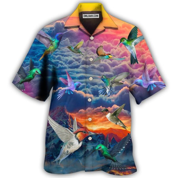 Hummingbird Amazing In The Dream Sky - Hawaiian Shirt Jezsport.com