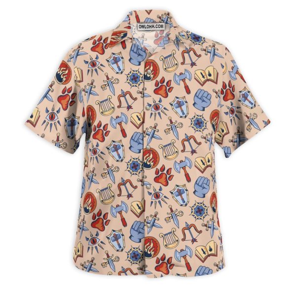 DnD Class Medieval icon - Hawaiian Shirt Jezsport.com