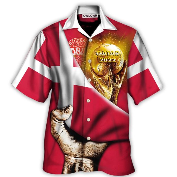 World Cup Qatar 2022 Denmark Will Be The Champion Flag Vintage - Hawaiian Shirt Jezsport.com