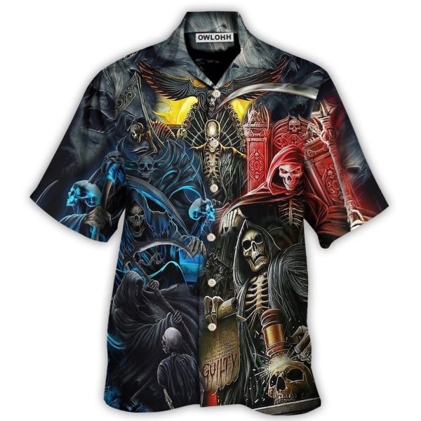 Skull Judgment Of Death Area - Hawaiian Shirt Jezsport.com