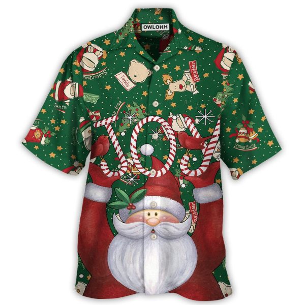 Christmas Santa Claus Lover Joy Green Style - Hawaiian Shirt Jezsport.com