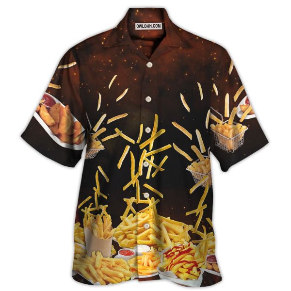 Food French Fries Fast Food Delicious - Hawaiian Shirt Jezsport.com