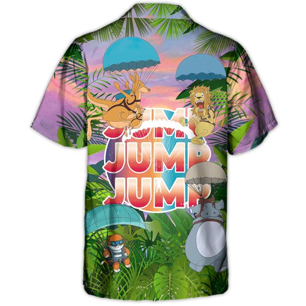 Parasailing Don't Scare Jump Jump Jump - Hawaiian Shirt Jezsport.com