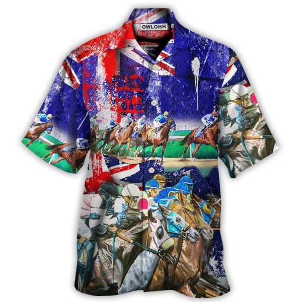 Australia Horse Racing Lover - Hawaiian Shirt Jezsport.com