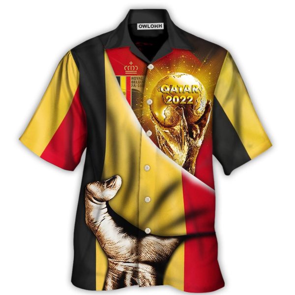 World Cup Qatar 2022 Belgium Will Be The Champion Flag Vintage - Hawaiian Shirt Jezsport.com