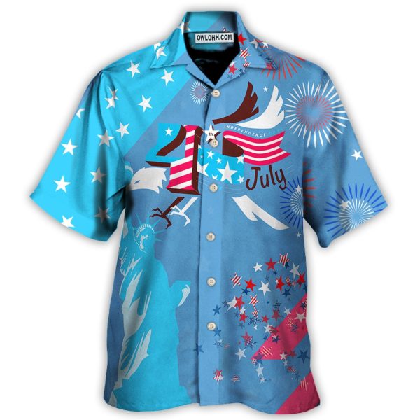 America Independence Happy Day Fourth Of July - Hawaiian Shirt Jezsport.com