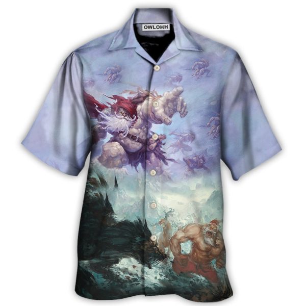 Christmas Santa Dark World Battle - Hawaiian Shirt Jezsport.com