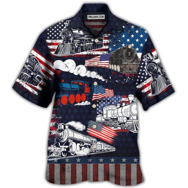 Train Independence Day - Hawaiian Shirt Jezsport.com