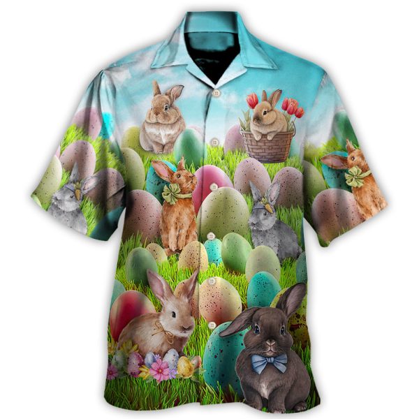 Easter This Is My Easter Shirt Rabbit Funny Happy Easter - Hawaiian Shirt Jezsport.com