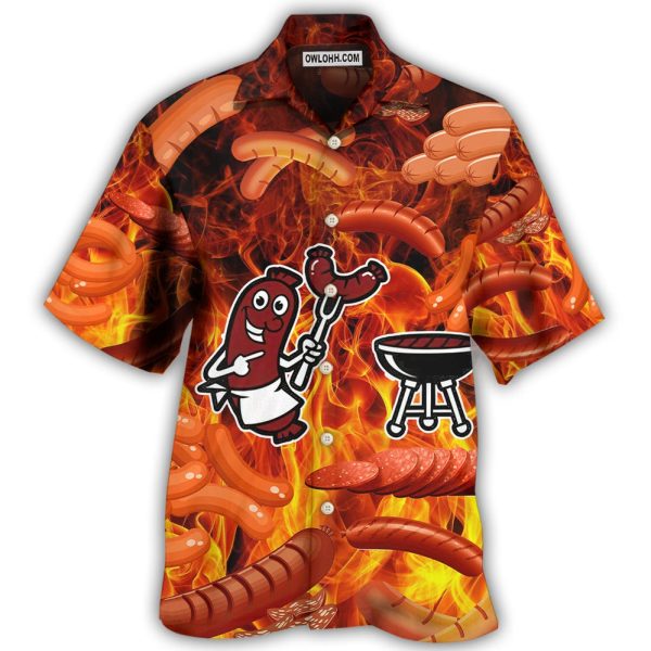 Food Sausage Once You Put My Meat - Hawaiian Shirt Jezsport.com