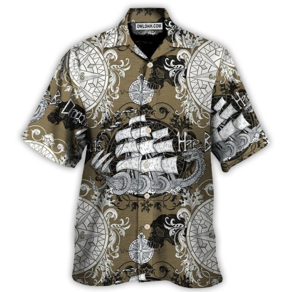 Dragon Old Ship Vintage Anchor Sea Life - Hawaiian Shirt Jezsport.com