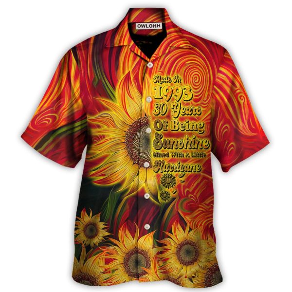 Age - Made In 1993 30 Years Of Being Sunshine - Hawaiian Shirt Jezsport.com