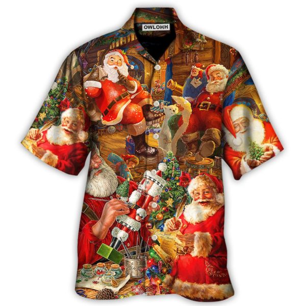 Christmas Funny Santa Claus Gift Xmas Is Coming Art Style - Hawaiian Shirt Jezsport.com