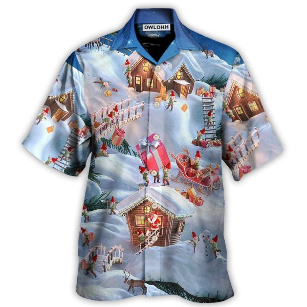 Christmas Santa And Gnome Merry Xmas - Hawaiian Shirt Jezsport.com