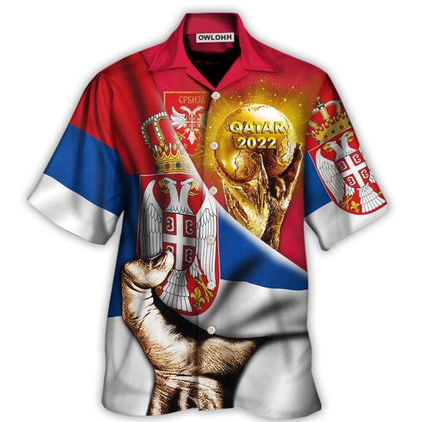 World Cup Qatar 2022 Serbia Will Be The Champion Flag Vintage - Hawaiian Shirt Jezsport.com