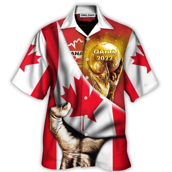 World Cup Qatar 2022 Canada Will Be The Champion Flag Vintage - Hawaiian Shirt Jezsport.com