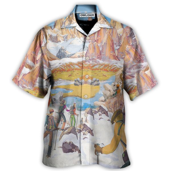 Climbing Life's A Climb But The View Is Great - Hawaiian Shirt Jezsport.com