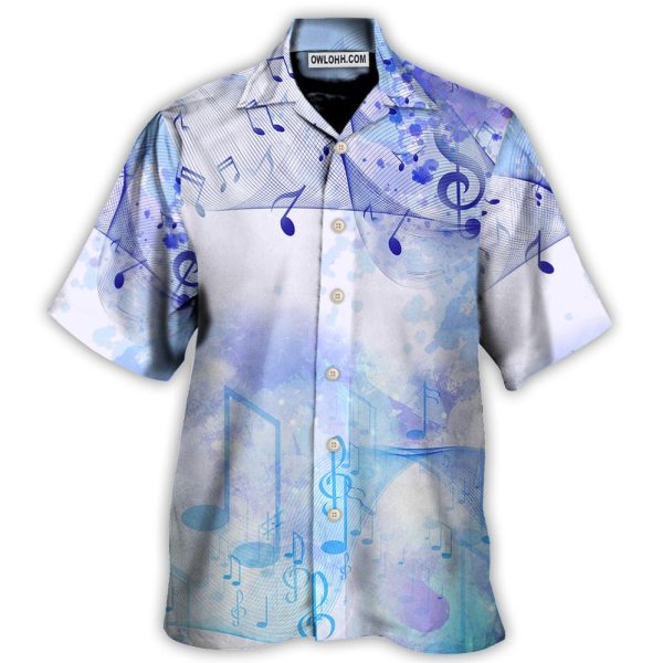 Music Watercolor Music Notes - Hawaiian Shirt Jezsport.com