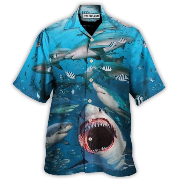 Shark That Hunt in Packs - Hawaiian Shirt Jezsport.com