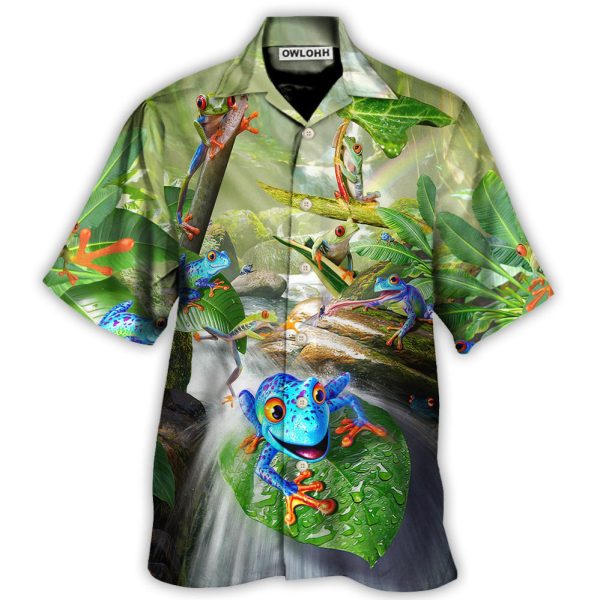 Frog Every Journey Begins With A Single Hop - Hawaiian Shirt Jezsport.com