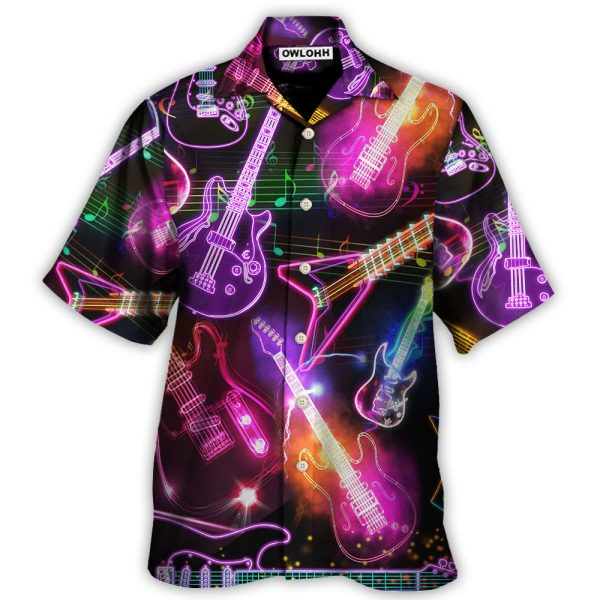 Guitar Neon Amazing Christmas - Hawaiian Shirt Jezsport.com