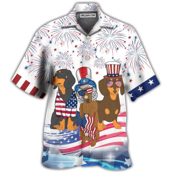 Dachshund Independence Day Is Coming - Hawaiian Shirt Jezsport.com