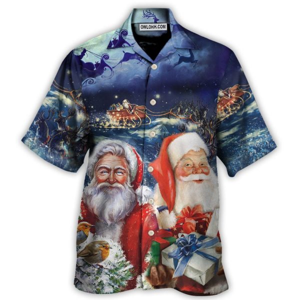 Christmas Santa Claus Snow - Hawaiian Shirt Jezsport.com