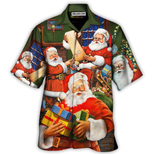 Christmas Santa Claus Gift For Xmas Art Style - Hawaiian Shirt Jezsport.com