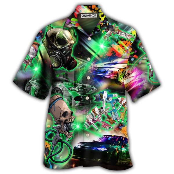 Auto Body Painter Amazing Skull Colorful - Hawaiian Shirt Jezsport.com