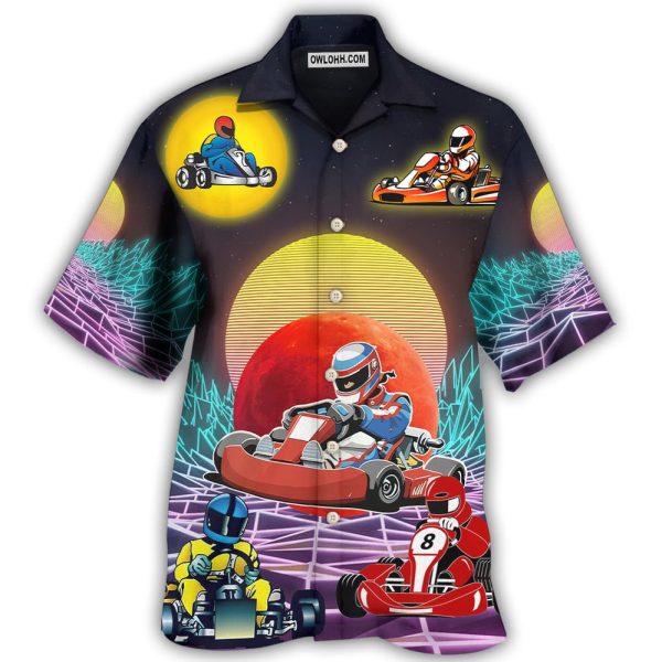 Kart Racing To The Universe - Hawaiian Shirt Jezsport.com