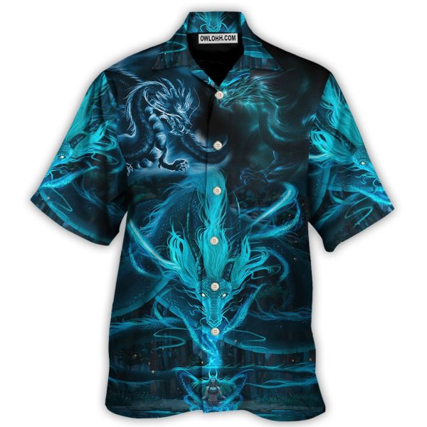 Dragon Blue Lighting And The Witch - Hawaiian Shirt Jezsport.com