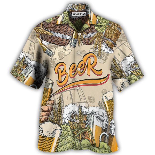 Beer Born To Drink - Hawaiian Shirt Jezsport.com