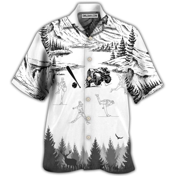 Baseball I Like Jeeps And Baseball - Hawaiian Shirt Jezsport.com