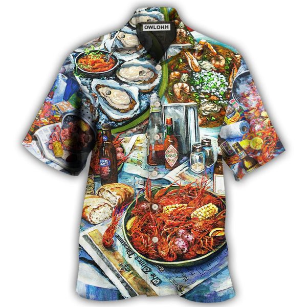 Food Sea Food And Drink Art Style - Hawaiian Shirt Jezsport.com