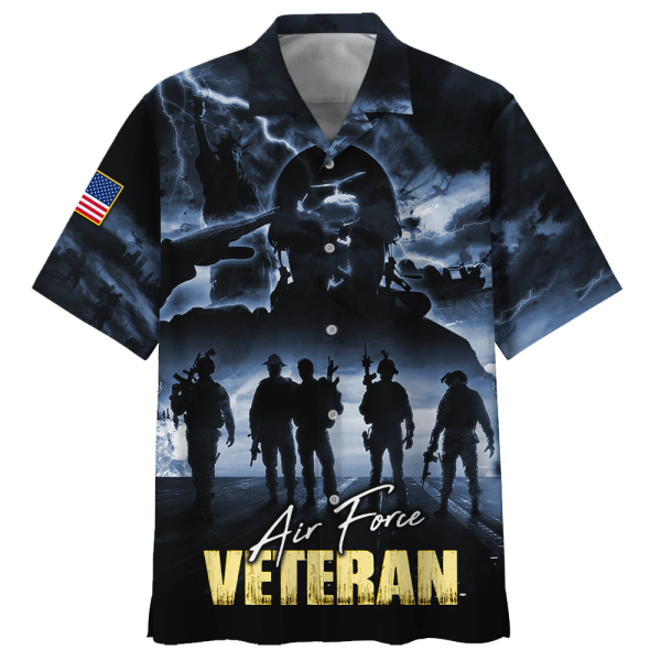 Air Force U.S.A Force Veteran Soldiers Hawaiian Shirt Jezsport.com