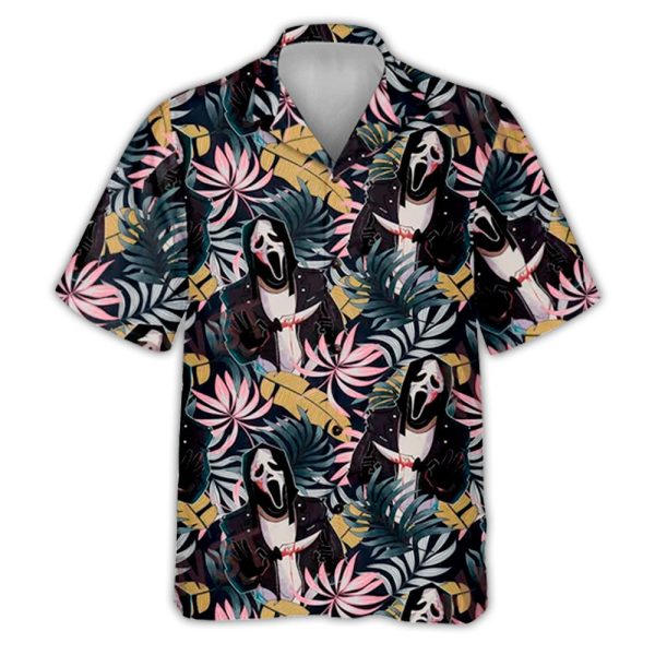 Halloween Ghostface Movies Tropical Style - Hawaiian Shirt Jezsport.com