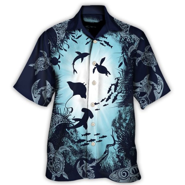 Turtle Aquarium Life - Hawaiian Shirt Jezsport.com