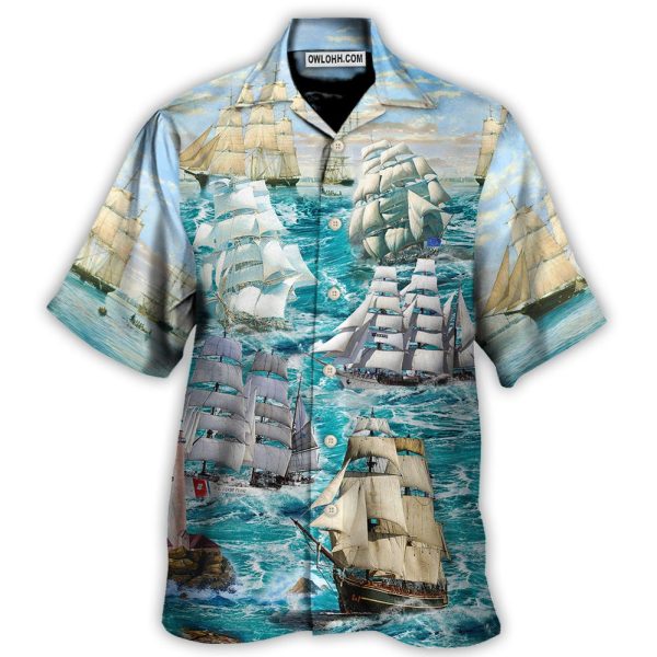 Sail Flying Cloud Under Sea - Hawaiian Shirt Jezsport.com