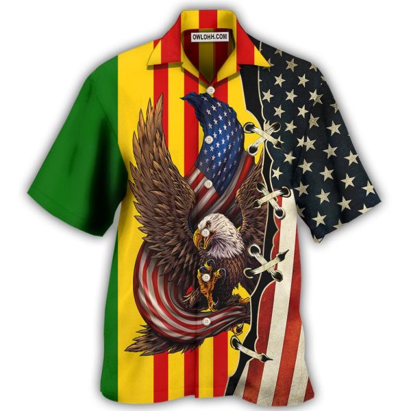 Veteran Vietnam Veteran Eagle Proud - Hawaiian Shirt Jezsport.com