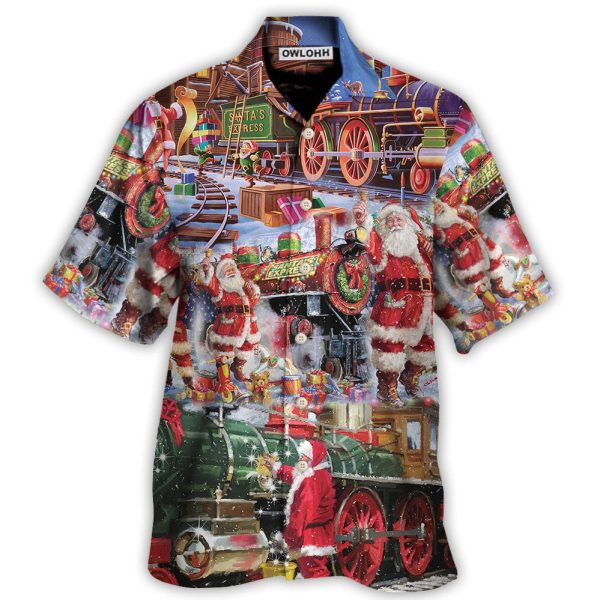 Christmas Santa Snow Village Christmas Spirit Of Giving - Hawaiian Shirt Jezsport.com