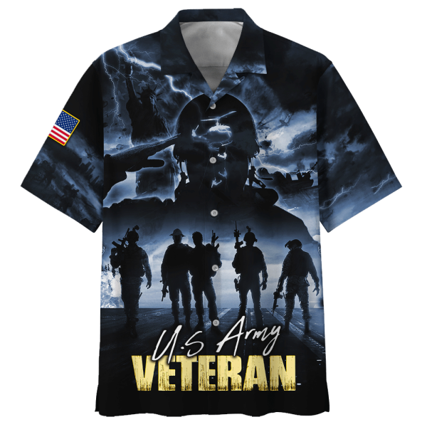 Brave U.S.Army Veteran Hawaiian Shirt Jezsport.com