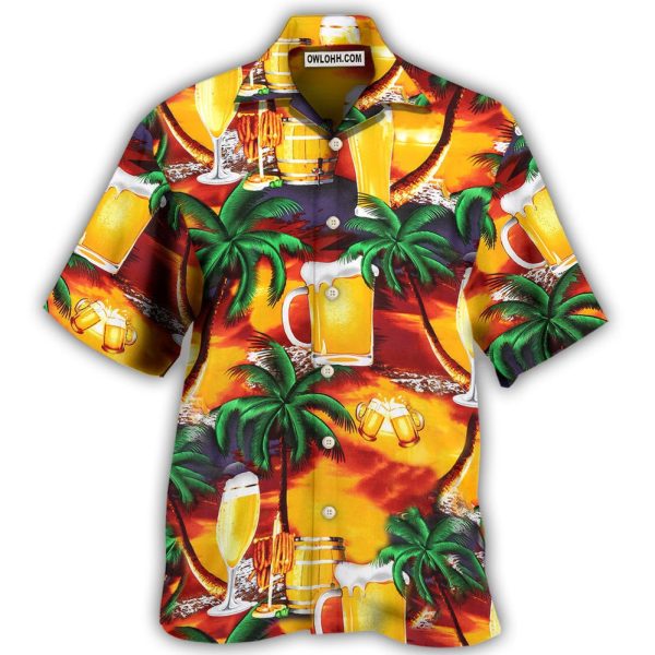 Beer In Paradise Tropical - Hawaiian Shirt Jezsport.com