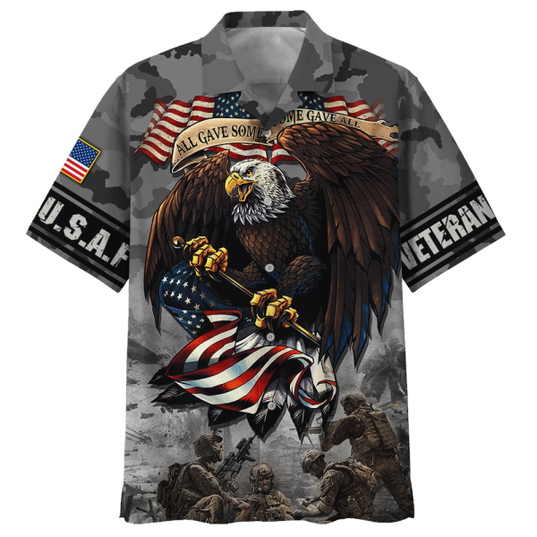 Air Force Eagle All Gave Some Some Gave All Gray Hawaiian Shirt Jezsport.com