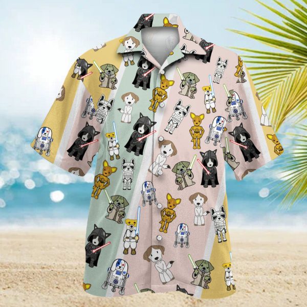 Cute Star Dogs - Hawaiian Shirt For Men, Women Jezsport.com