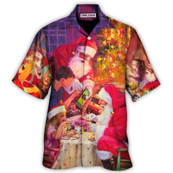 Christmas Santa Claus Story Light Art Style - Hawaiian Shirt Jezsport.com